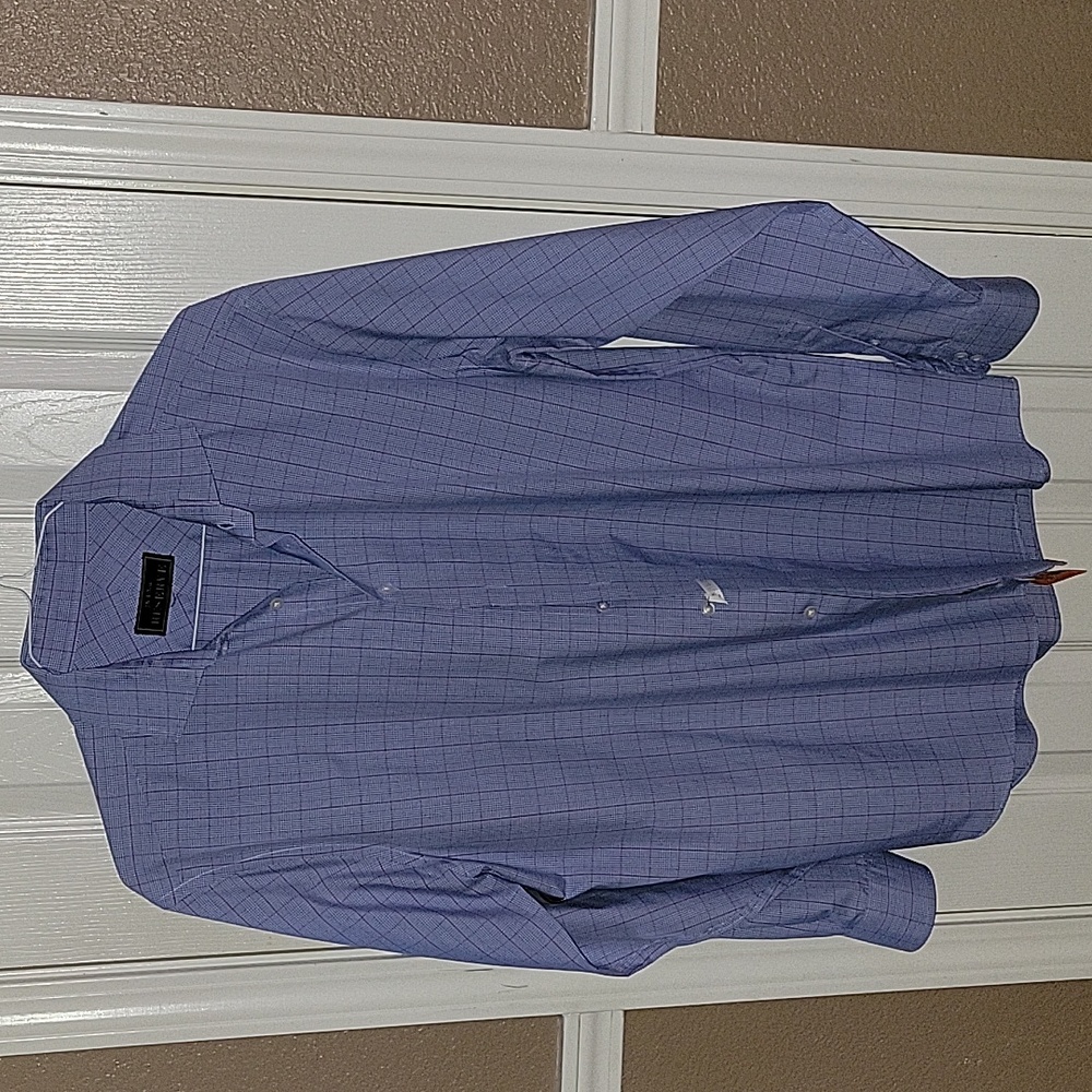 Jos A. BANKS RESERVE, DRESS SHIRT GREAT CONDITION SZ 17 1/2 -35